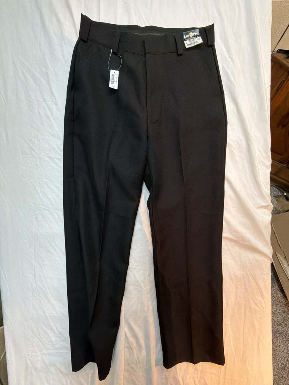 LawPro Poly Twill 4-Pocket Trouser, Black, Size 33x32